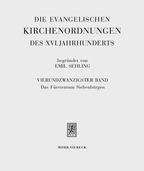 Produktbild: Die evangelischen Kirchenordnungen des XVI. Jahrhunderts