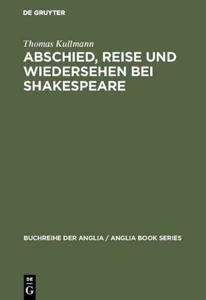 Produktbild: Abschied, Reise und Wiedersehen bei Shakespeare