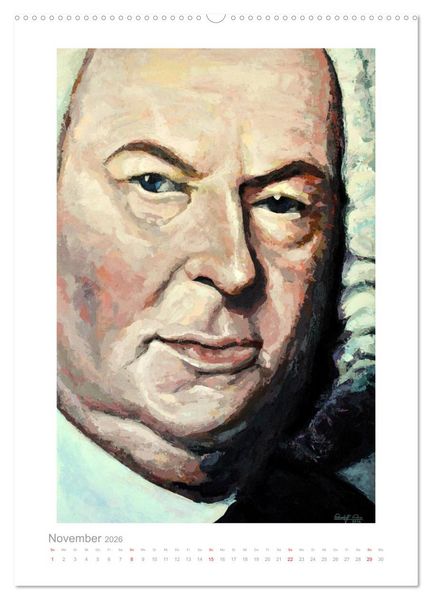 Produktbild: PopArt Bilder ber&uuml;hmter Komponisten (hochwertiger Premium Wandkalender 2026 DIN A2 hoch), Kunstdruck in Hochglanz