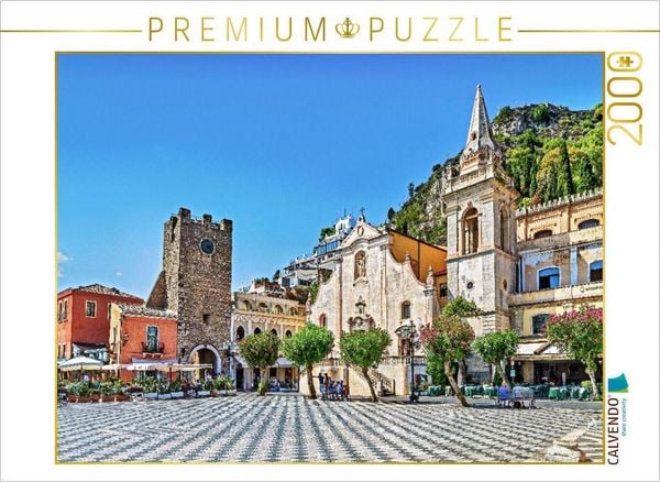 Produktbild: CALVENDO Puzzle Taormina in Sizilien | 2000 Teile Lege-Gr&ouml;&szlig;e 90x67cm Foto-Puzzle f&uuml;r gl&uuml;ckliche Stunden
