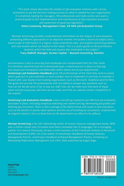 Produktbild: Armstrong's Job Evaluation Handbook