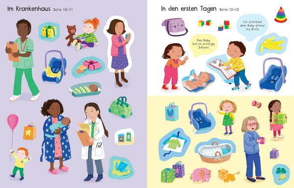 Produktbild: Mein erstes Stickerbuch: Wir bekommen ein Geschwisterchen, Ein Tag in der Schule, Alle meine Freunde