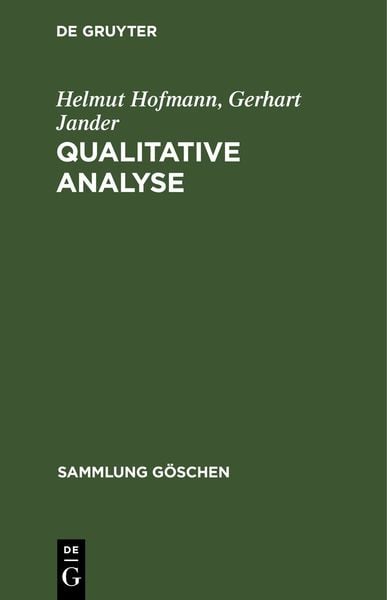 Produktbild: Qualitative Analyse