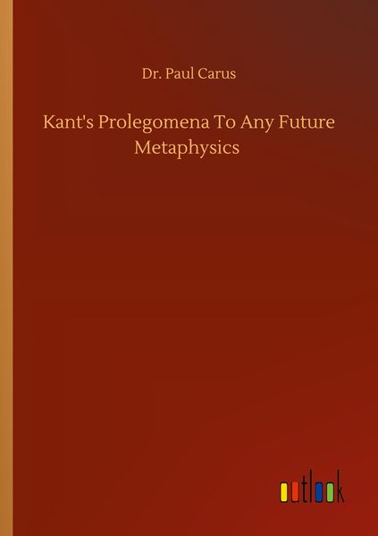 Produktbild: Kant's Prolegomena To Any Future Metaphysics