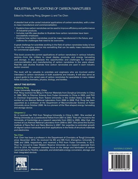 Produktbild: Industrial Applications of Carbon Nanotubes