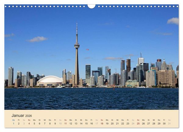 Produktbild: Toronto - Metropole in Ostkanada (Wandkalender 2026 DIN A3 quer), CALVENDO Monatskalender