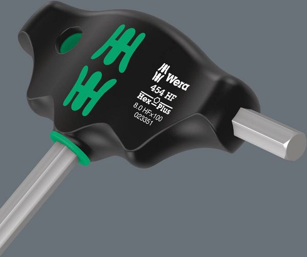 Produktbild: Wera 454 HF Innen-Sechskantschraubendreher Schl&uuml;sselweite (metrisch): 4 mm Klingenl&auml;nge: 200 mm
