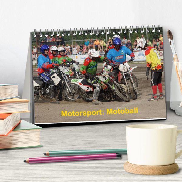 Produktbild: Motorsport: Motoball (Tischkalender 2026 DIN A5 quer), CALVENDO Monatskalender