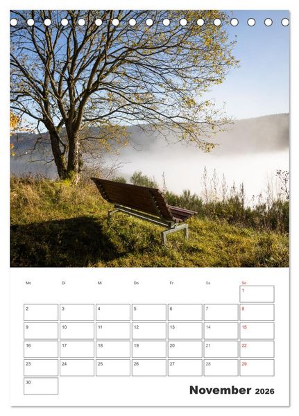 Produktbild: Wittgenstein &ndash; Eine Region mit beeindruckend sch&ouml;ner Landschaft (Tischkalender 2026 DIN A5 hoch), CALVENDO Monatskalender