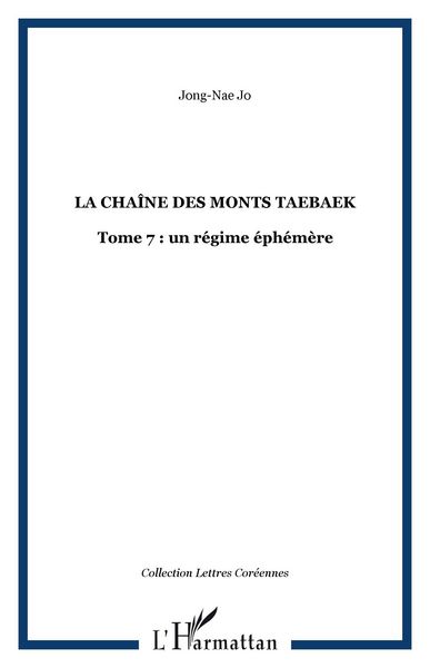Produktbild: La chaine des monts Taebaek