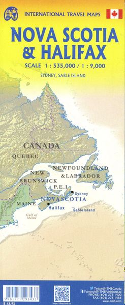 Produktbild: Halifax & Nova Scotia 1:9000