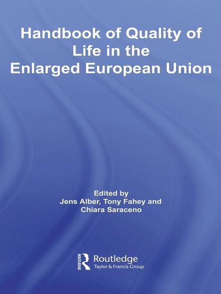 Produktbild: Handbook of Quality of Life in the Enlarged European Union