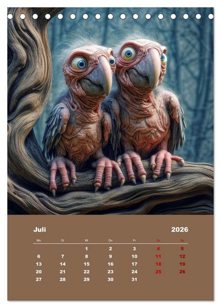 Produktbild: Waldo und Stefler (Tischkalender 2026 DIN A5 hoch), CALVENDO Monatskalender