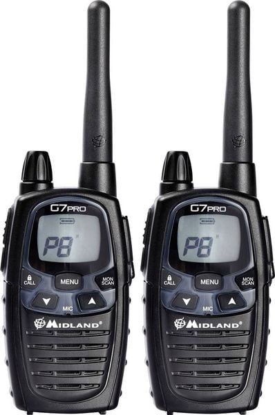 Midland G7 Pro Twin C1090.13 PMR/LPD-Handfunkgerät 2er Set