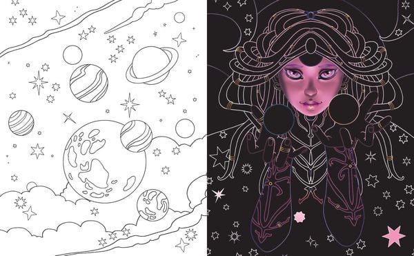 Produktbild: Magische Galaxien - Kritzel-Kratzel-Buch f&uuml;r Kinder ab 7 Jahren