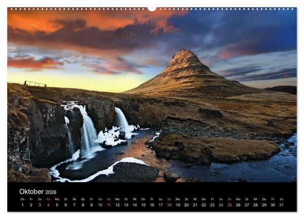 Produktbild: Island - wundervolle Weite (hochwertiger Premium Wandkalender 2026 DIN A2 quer), Kunstdruck in Hochglanz