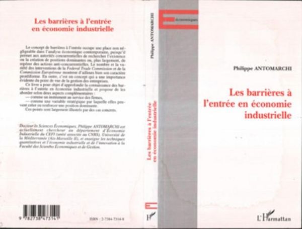 Produktbild: Les Barrieres a L'entree En Economie Industrielle