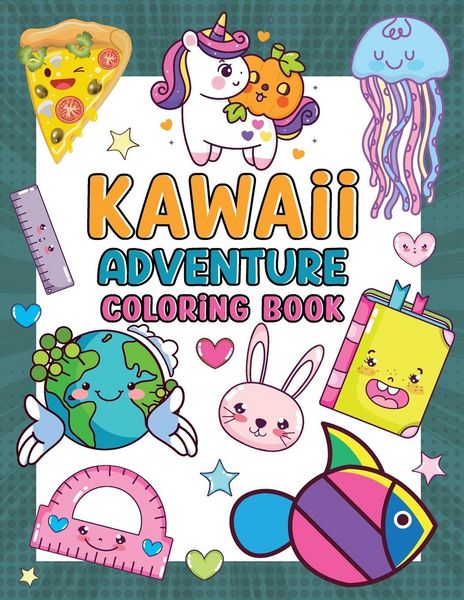 Produktbild: Kawaii Adventure Coloring Book for Kids