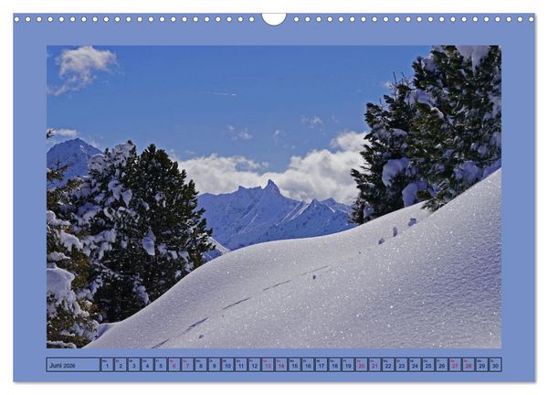 Produktbild: Winterwanderung in den Tuxer Alpen (Wandkalender 2026 DIN A3 quer), CALVENDO Monatskalender