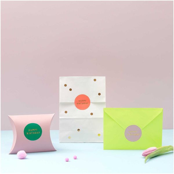Produktbild: Sticker Happy Birthday, Kreise