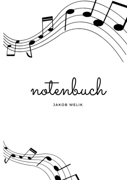 Produktbild: Notenheft: DIN A4 Notenlinienheft | 100 Seiten mit 12 Notenzeilen / Systeme pro Blatt | Papier 90g/m&sup2; | Musikheft mit Notenlinien