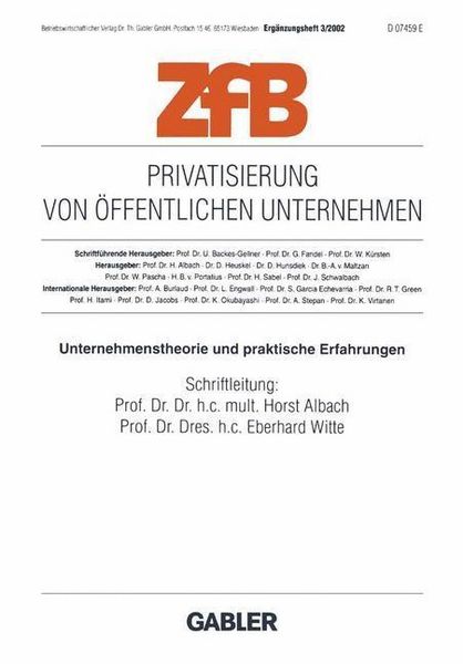 Produktbild: Privatisierung von &ouml;ffentlichen Unternehmen