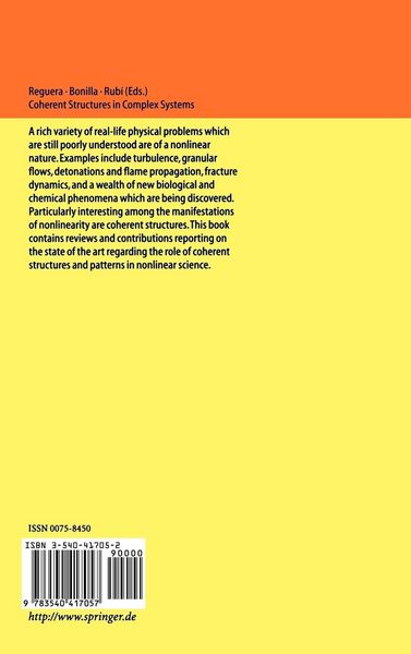 Produktbild: Coherent Structures in Complex Systems