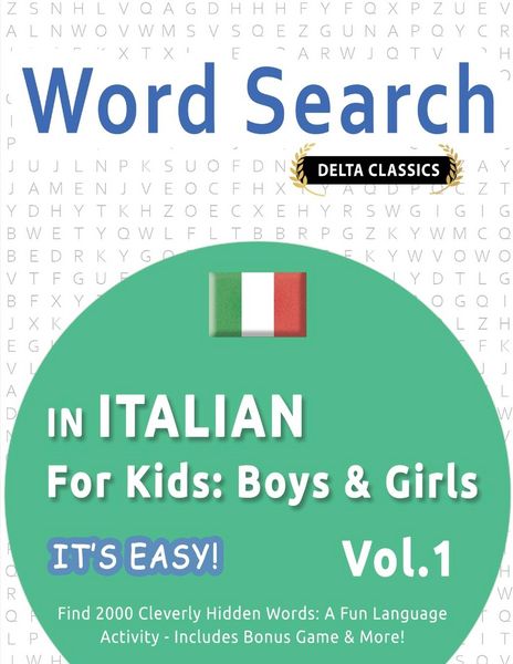 Produktbild: WORD SEARCH IN ITALIAN FOR KIDS