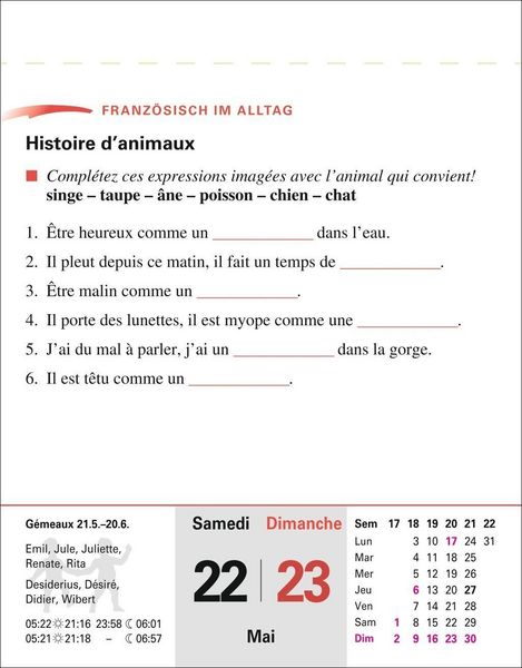 Produktbild: Franz&ouml;sisch Sprachkalender 2027 - Franz&ouml;sisch lernen leicht gemacht - Tagesabrei&szlig;kalender