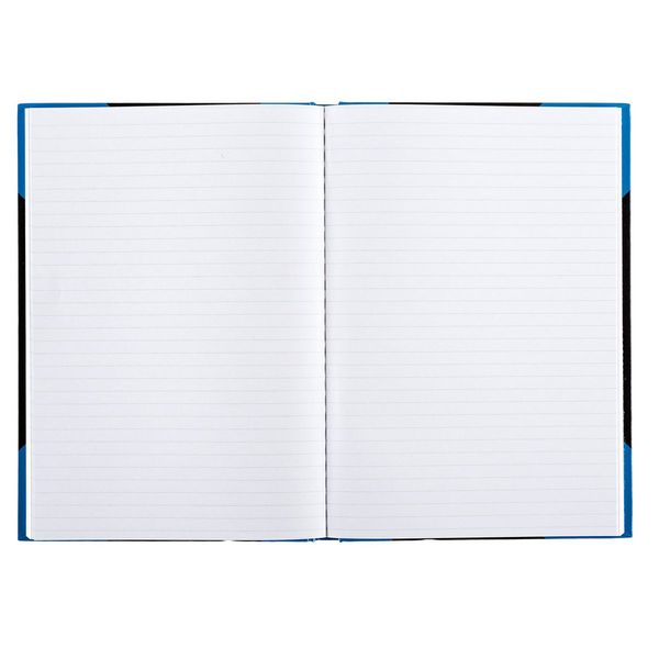 Produktbild: Idena Notizbuch Kladde liniert 96 Blatt 70g/m&sup2; schwarz/blau DIN A5