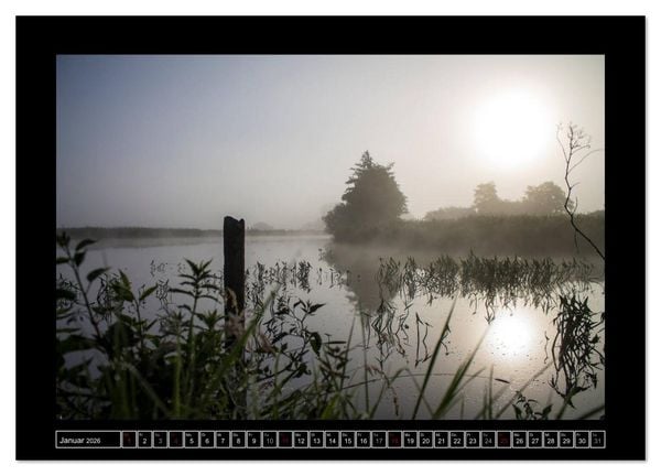 Produktbild: Lichtlandschaft Worpswede (Wandkalender 2026 DIN A4 quer), CALVENDO Monatskalender
