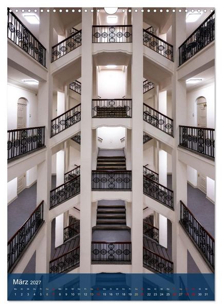Produktbild: Treppenhauspoesie &ndash; Architektur im Aufstieg (Wandkalender 2027 DIN A3 hoch), CALVENDO Monatskalender