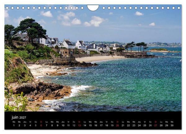 Produktbild: La Bretagne - prises de vue sur un paysage c&ocirc;tier (Calendrier mural 2027 DIN A4 vertical), CALVENDO calendrier mensuel
