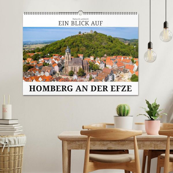 Produktbild: Ein Blick auf Homberg an der Efze in Farbe (Wandkalender 2026 DIN A2 quer), CALVENDO Monatskalender