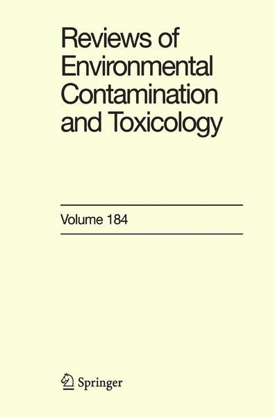 Produktbild: Reviews of Environmental Contamination and Toxicology 184