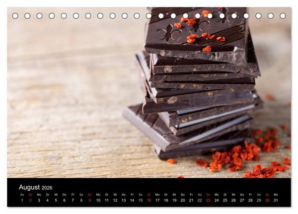 Produktbild: Kaffee & Schokolade (Tischkalender 2026 DIN A5 quer), CALVENDO Monatskalender