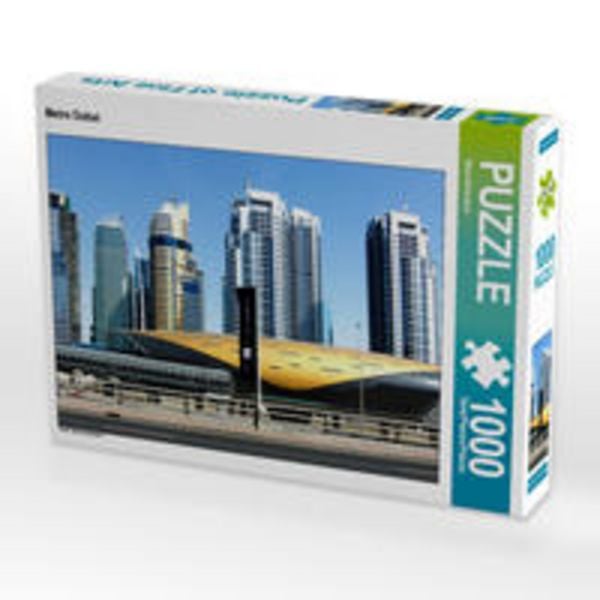CALVENDO Puzzle Metro Dubai 1000 Teile Lege-Größe 64 x 48 cm Foto-Puzzle Bild von Nina Schwarze