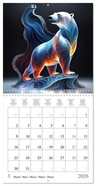 Produktbild: Rainbow Creatures (Wall Calendar 2026 12 &times; 12 Inch) CALVENDO 12 Month Wall Calendar