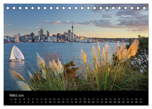Produktbild: Traumziel Neuseeland 2026 (Tischkalender 2026 DIN A5 quer), CALVENDO Monatskalender