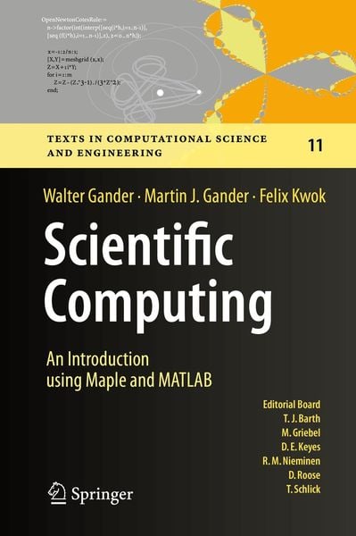 Produktbild: Scientific Computing - An Introduction using Maple and MATLAB