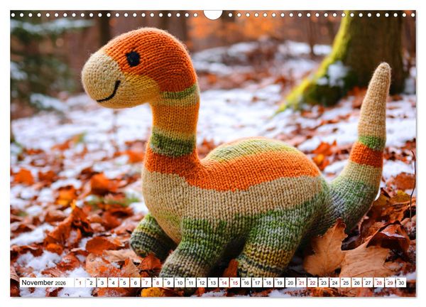 Produktbild: Strick-Safari - Gestrickte Tiere zum Verlieben (Wandkalender 2026 DIN A3 quer), CALVENDO Monatskalender