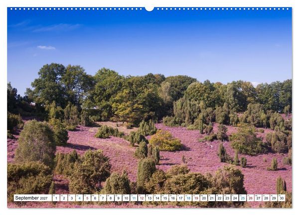 Produktbild: L&uuml;neburger Heide &ndash; Im Wandel der Jahreszeiten (hochwertiger Premium Wandkalender 2027 DIN A2 quer), Kunstdruck in Hochglanz