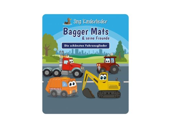 Produktbild: Content-Tonie: Bagger Mats & seine Freunde: Die sch&ouml;nsten Fahrzeuglieder
