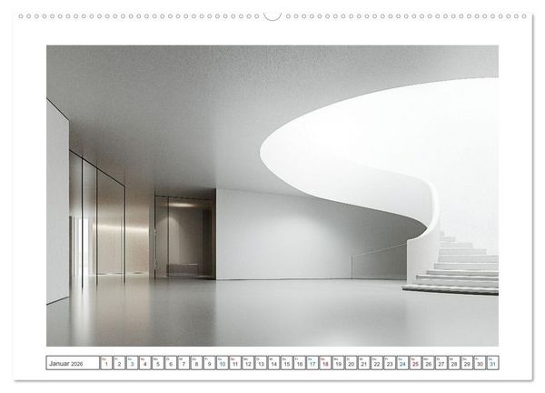 Produktbild: Reduktion auf das Wesentliche (Wandkalender 2026 DIN A2 quer), CALVENDO Monatskalender