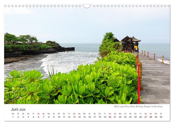 Produktbild: Impressionen einer Reise durch Bali (Wandkalender 2026 DIN A3 quer), CALVENDO Monatskalender