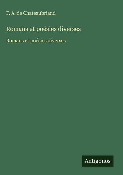 Produktbild: Romans et po&eacute;sies diverses