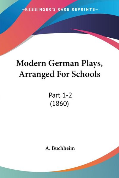 Produktbild: Modern German Plays, Arranged For Schools