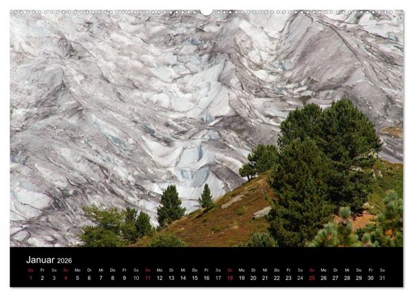 Produktbild: Faszinierende Gletscherwelt - entlang des Gro&szlig;en Aletsch (hochwertiger Premium Wandkalender 2026 DIN A2 quer), Kunstdruck in Hochglanz