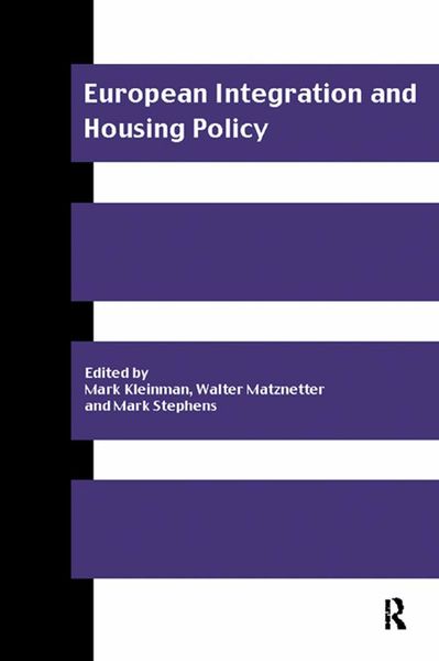Produktbild: European Integration and Housing Policy