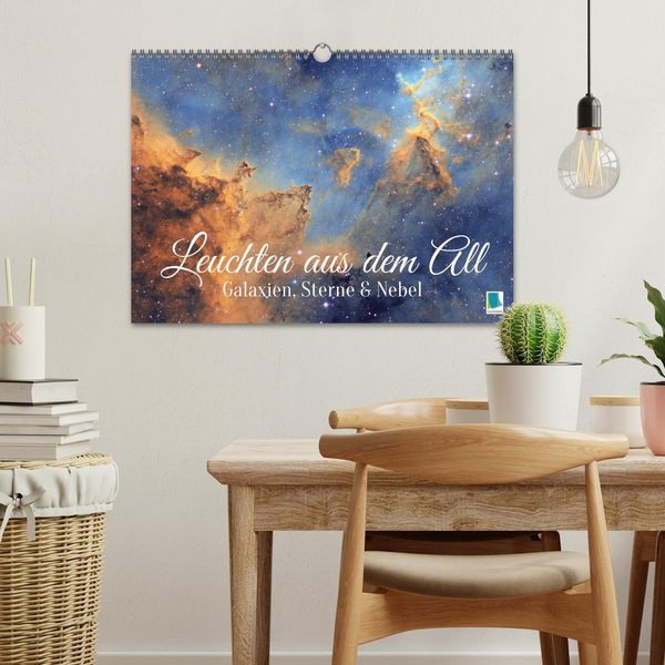 Produktbild: Galaxien, Sterne und Nebel: Leuchten aus dem All (Wandkalender 2026 DIN A3 quer), CALVENDO Monatskalender